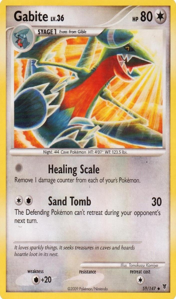 Gabite 2009 Pokemon Platinum Supreme Victors