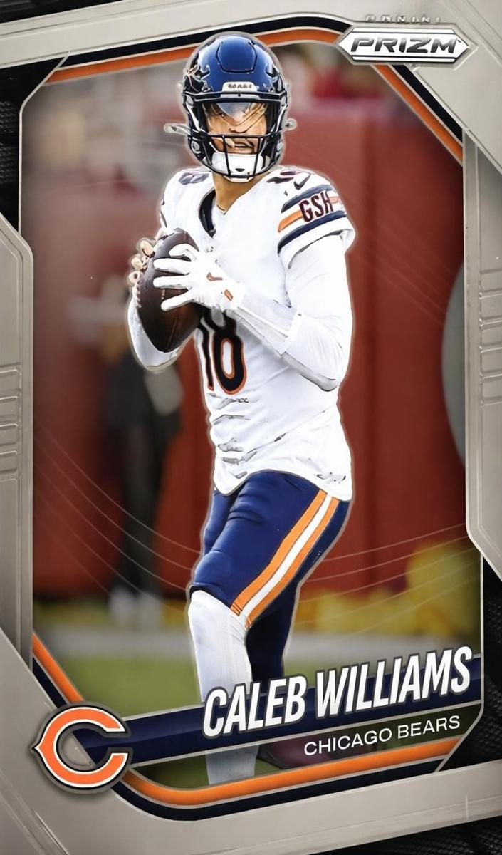 Caleb Williams 2025 Prizm Football card