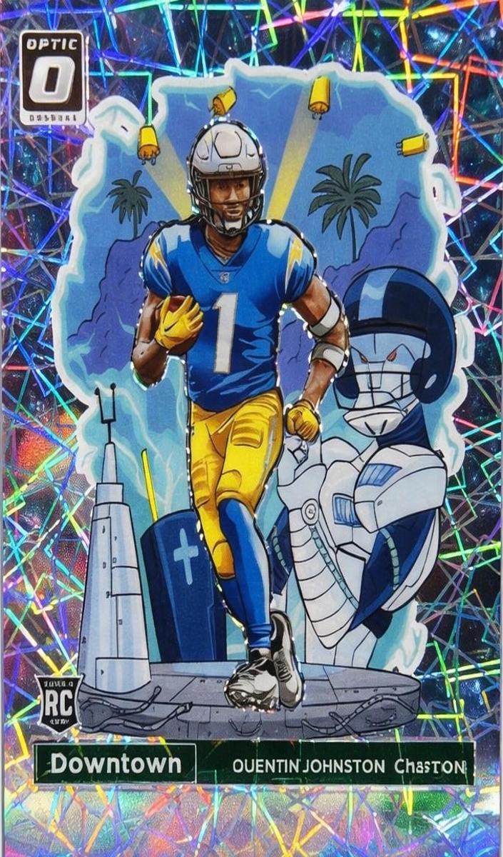 Quentin Johnston 2023 Donruss Optic Downtown! Football