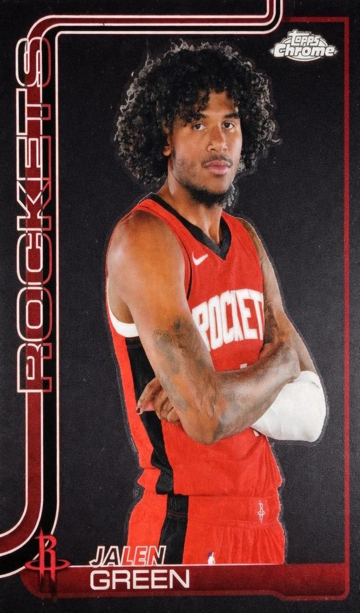 Jalen Green 2025-26 Topps Chrome Basketball card