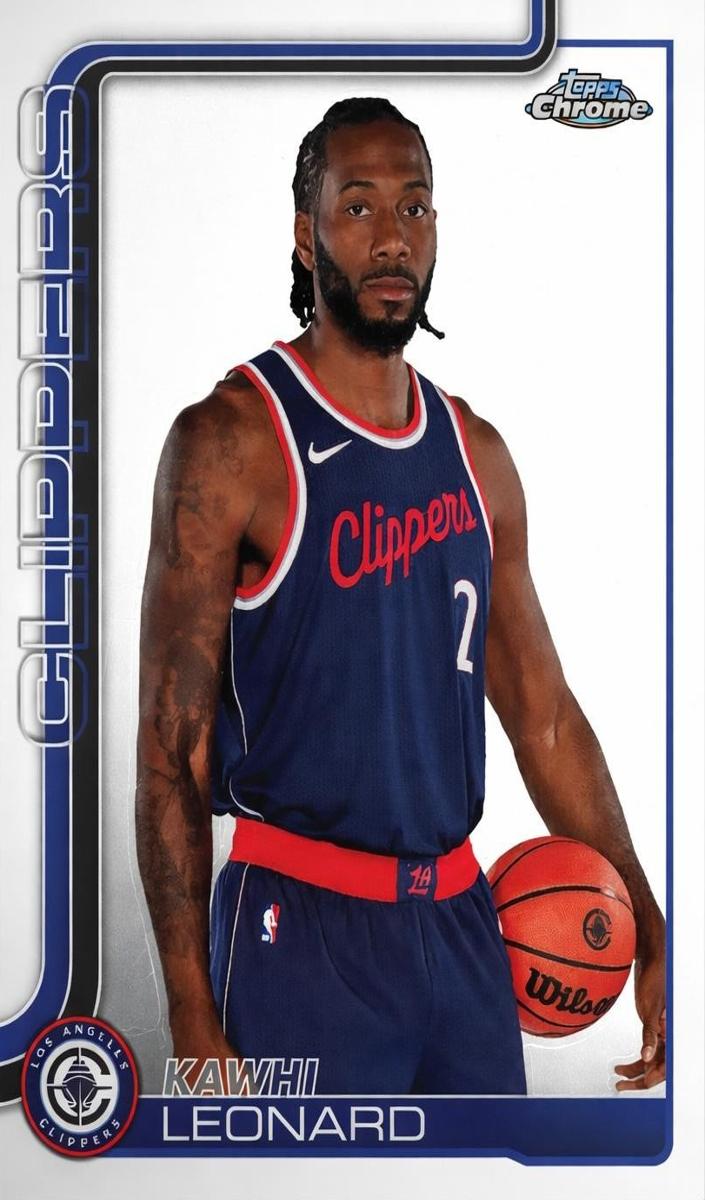 Kawhi Leonard 2025-26 Topps Chrome Basketball card