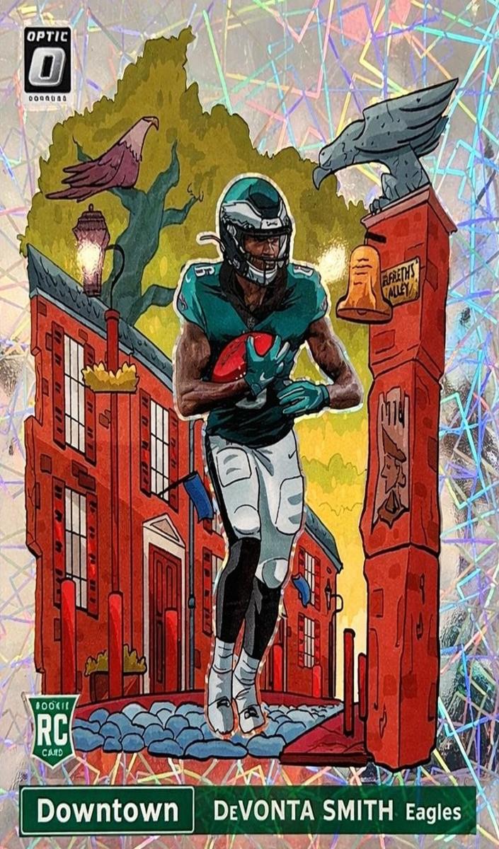 2021 Panini Donruss Optic Downtown DeVonta Smith #DT-38 card