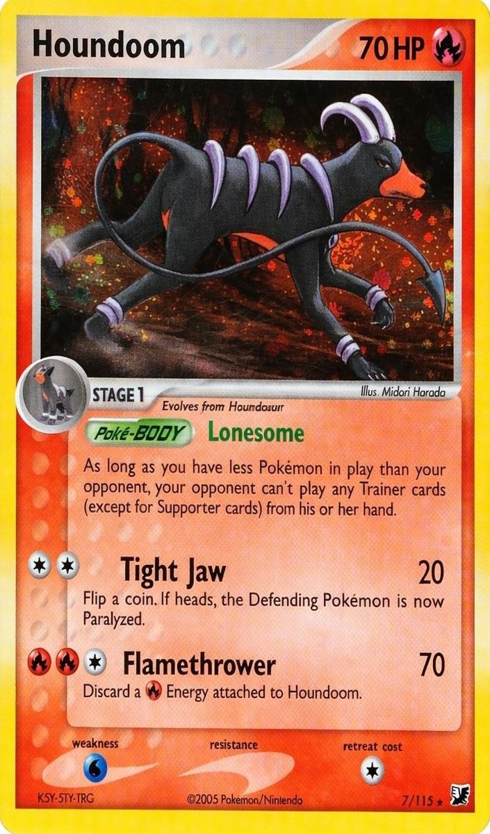 Houndoom 2005 Pokemon EX Unseen Forces