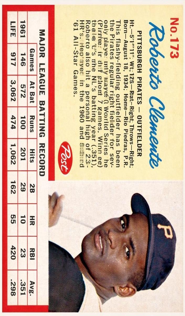1962 Roberto Clemente [Red Lines] #173