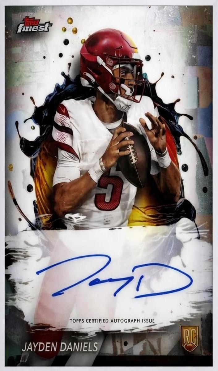 2024 Topps Topps Finest #RFA-JD Jayden Daniels front