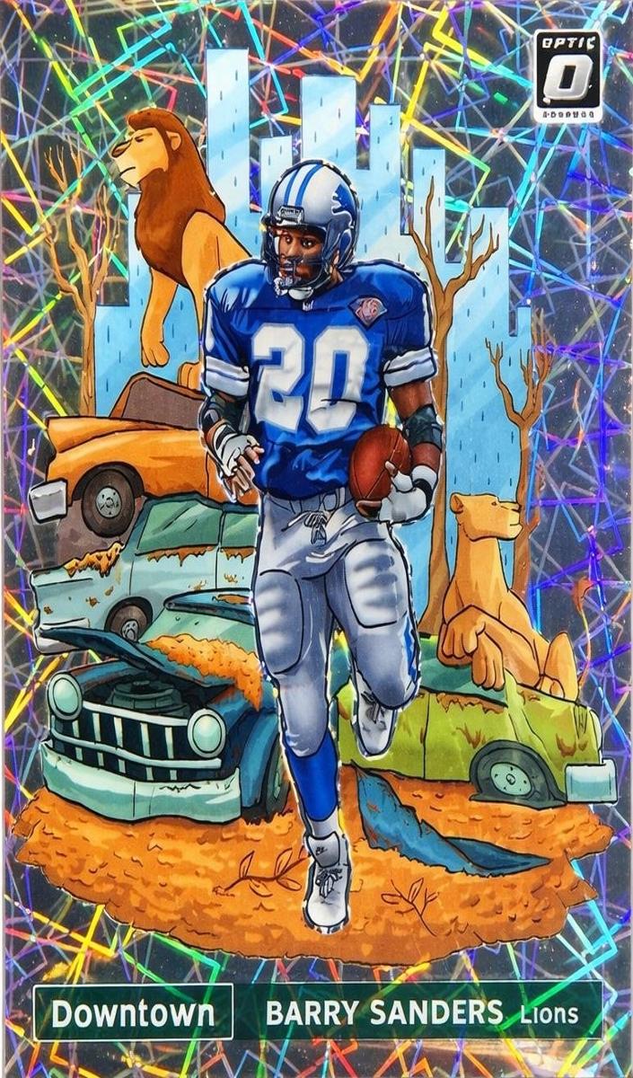 2021 Panini Donruss Optic DOWNTOWN #DT14 Barry Sanders front