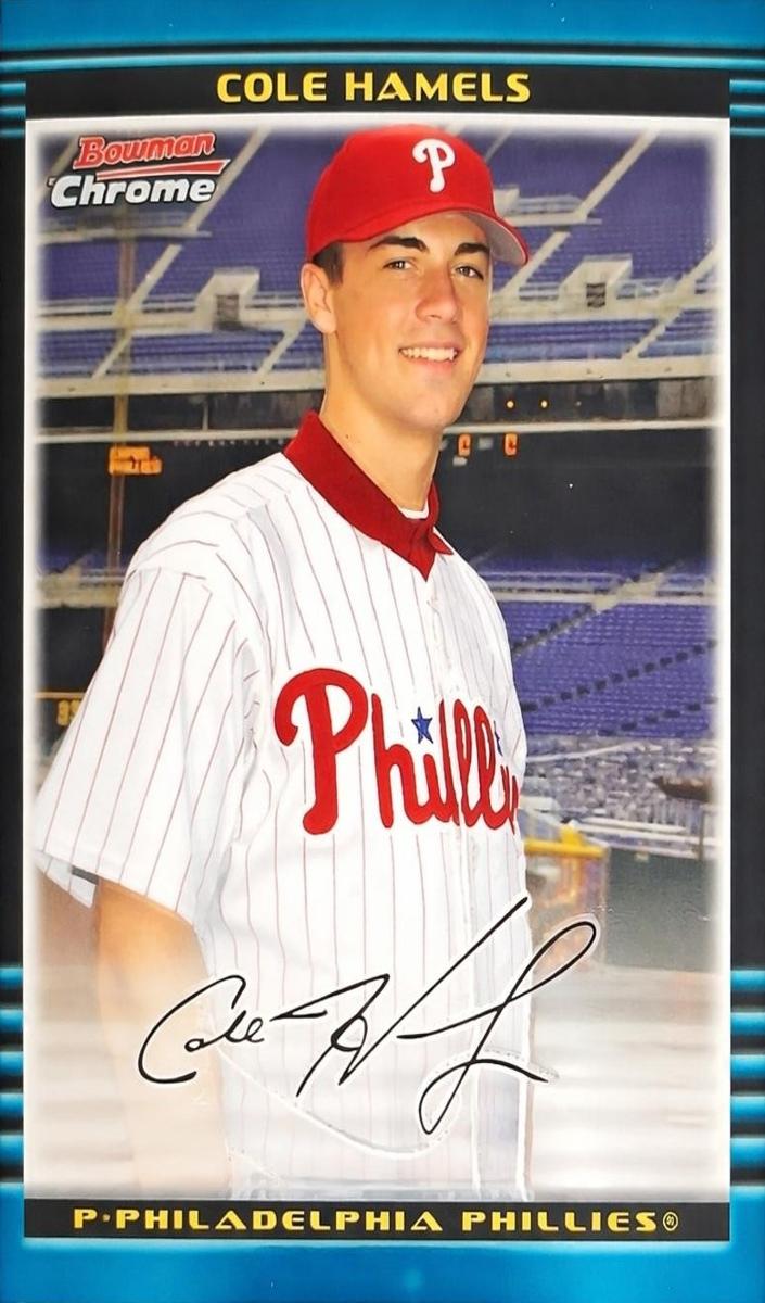 2002 Bowman Chrome Draft Picks and Prospects Cole Hamels #BDP17 card
