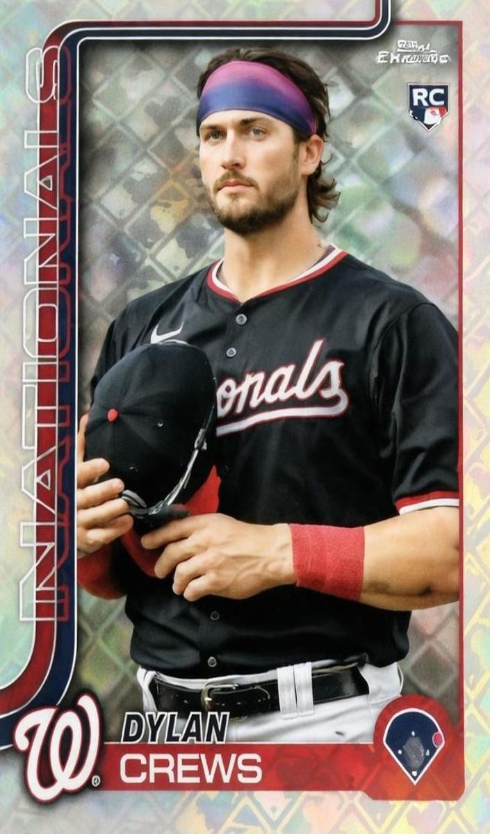 Dylan Crews 2025 Topps Chrome Baseball card