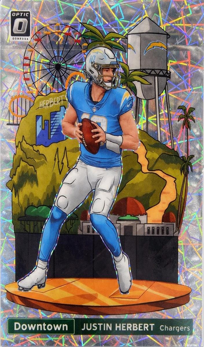 2021 Panini Donruss Optic DOWNTOWN #DT-27 Justin Herbert front