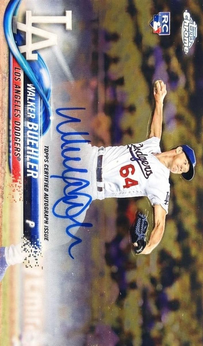 2018 Topps Chrome Walker Buehler #RA-WB card