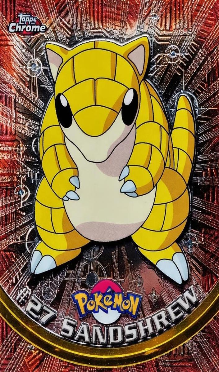 Sandshrew 2000 Topps Chrome Pokemon