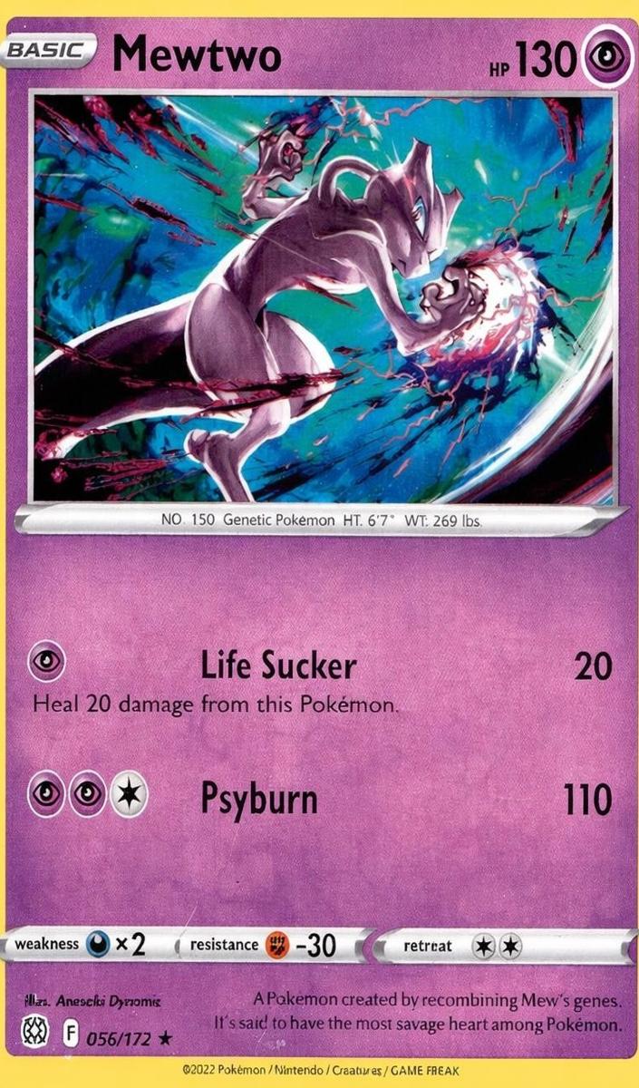Mewtwo 2022 Pokemon Brilliant Stars