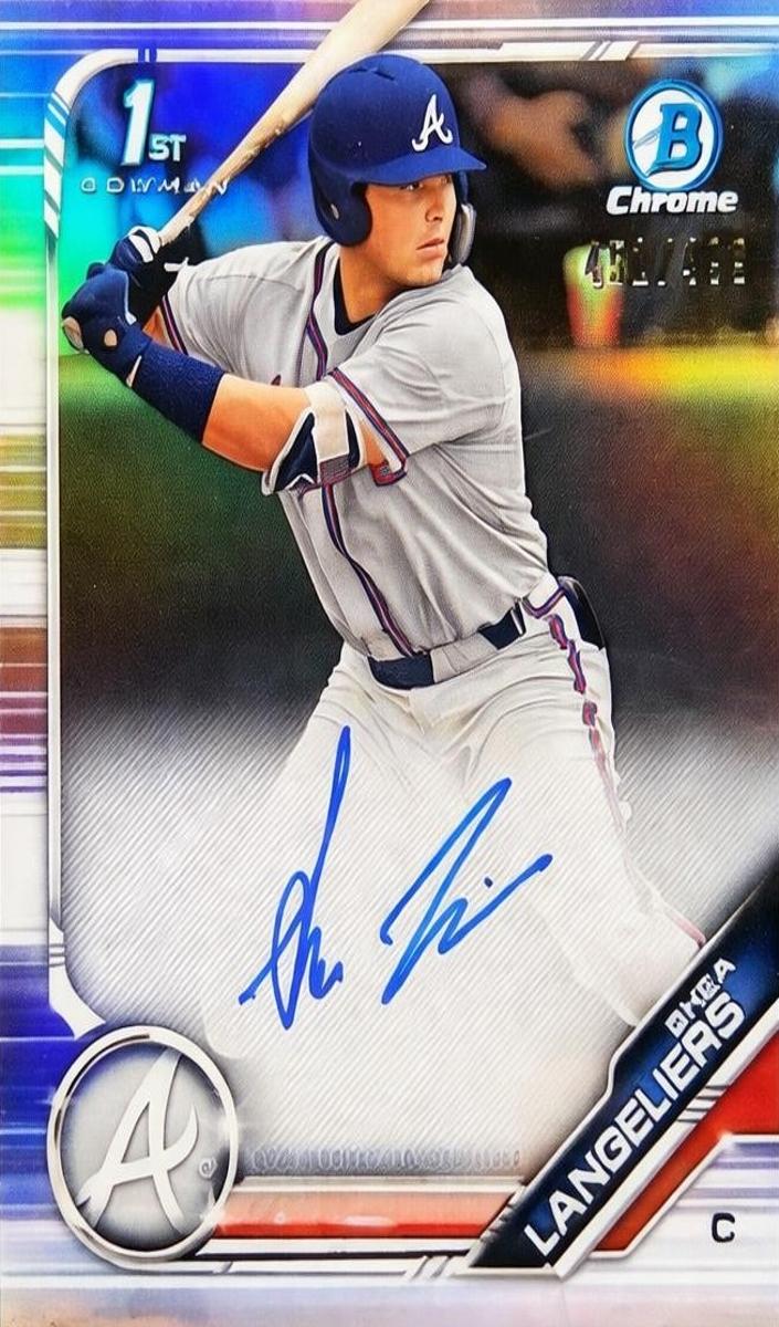 2019 Bowman Draft Chrome Shea Langeliers [Refractor] #CDA-SL card