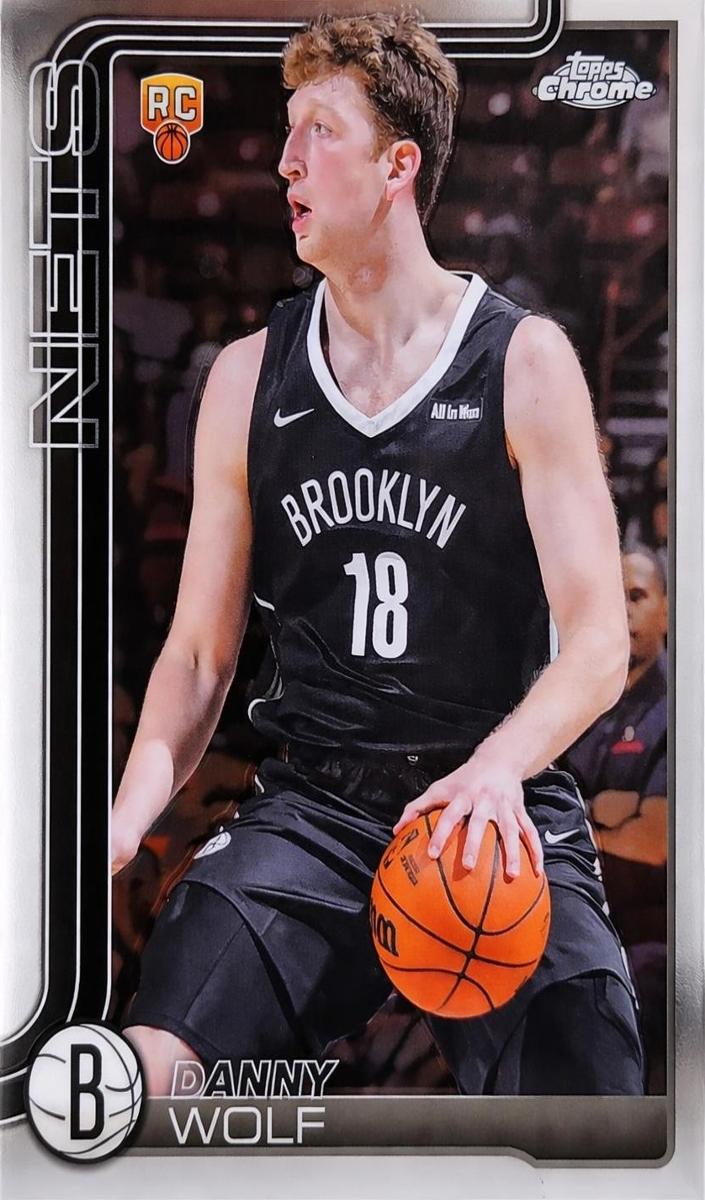 Danny Wolf 2025-26 Topps Chrome Basketball card
