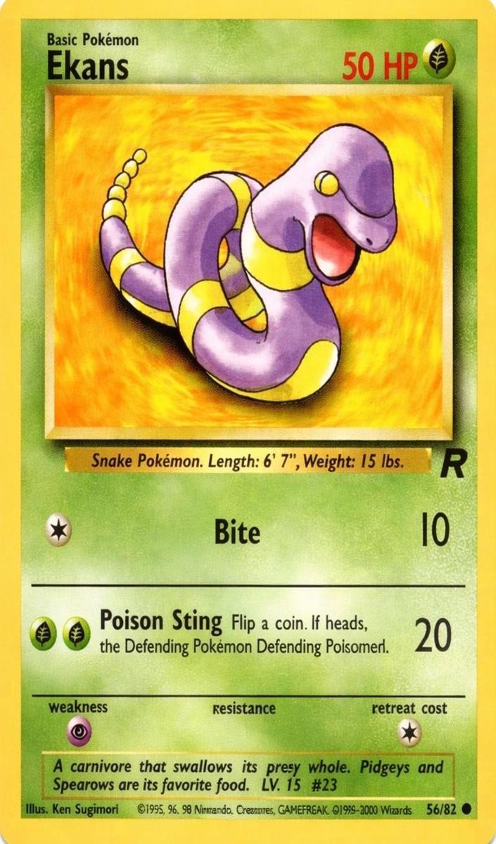 Ekans 2000 Pokemon Team Rocket