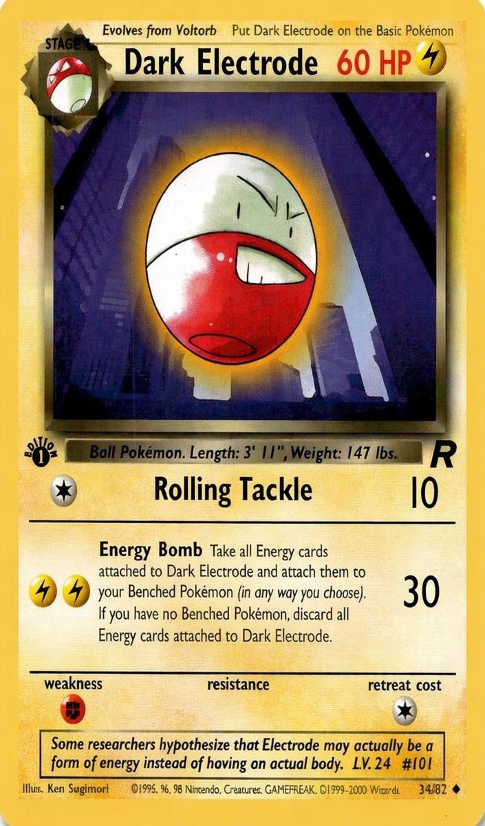 Dark Electrode 2000 Pokemon Team Rocket