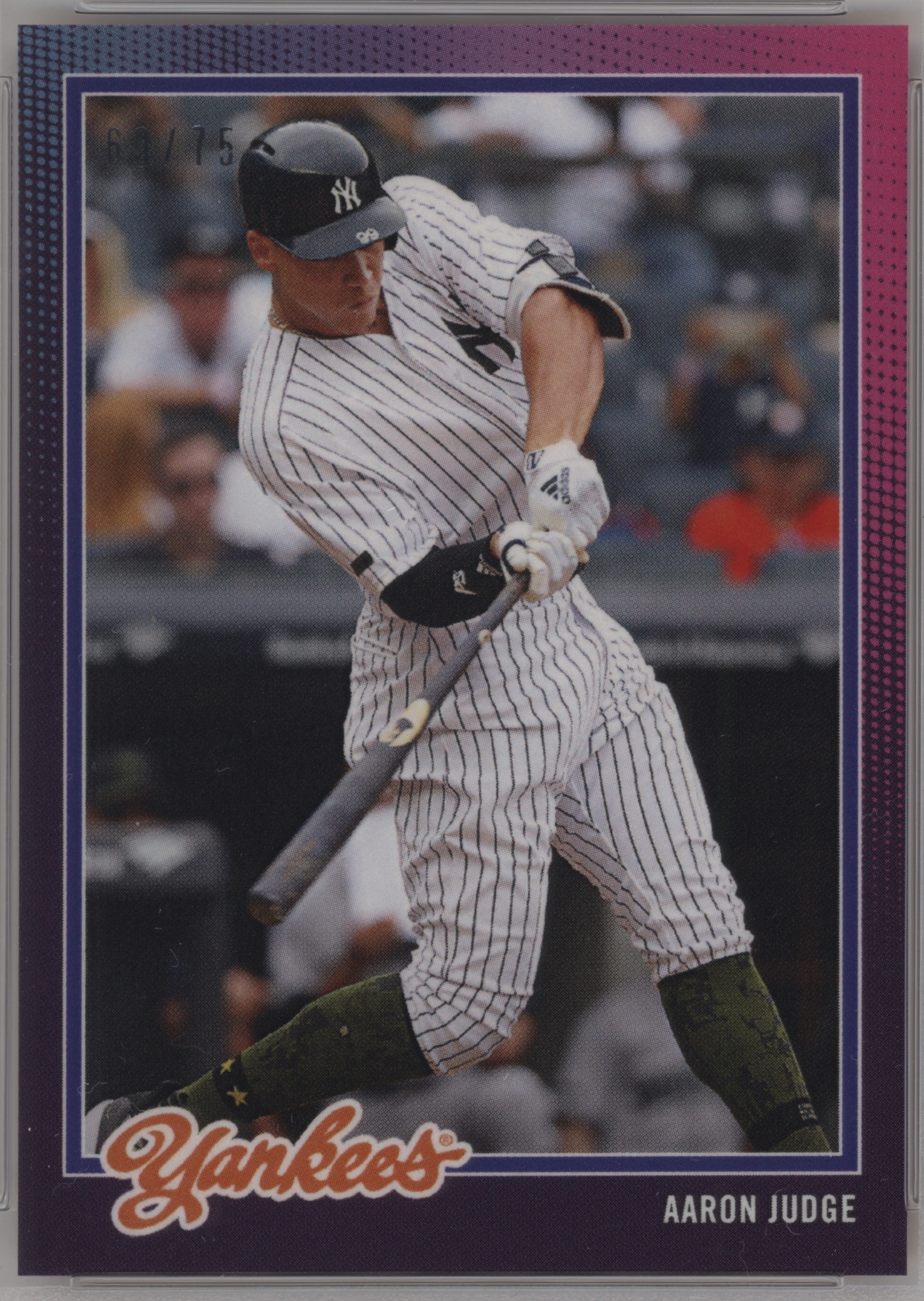 2018 Topps On Demand Baseball Purple Aaron Judge #6A PSA 9