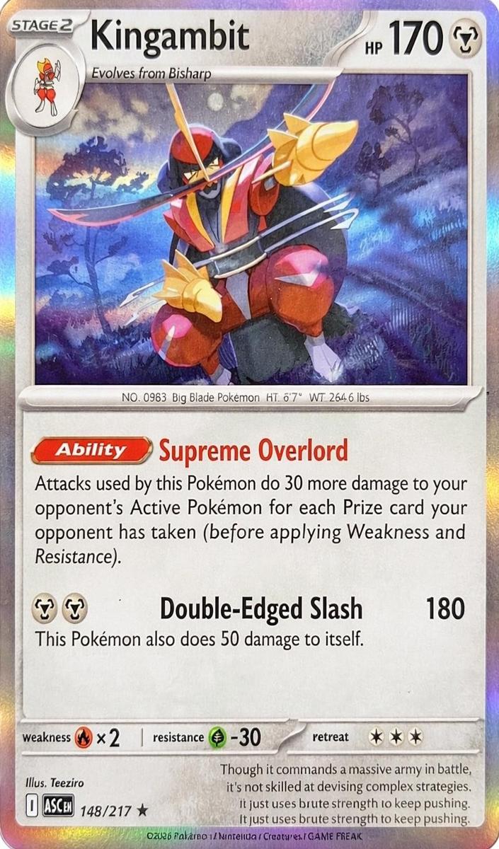 Kingambit 2026 Pokemon Mega Evolution Ascended Heroes