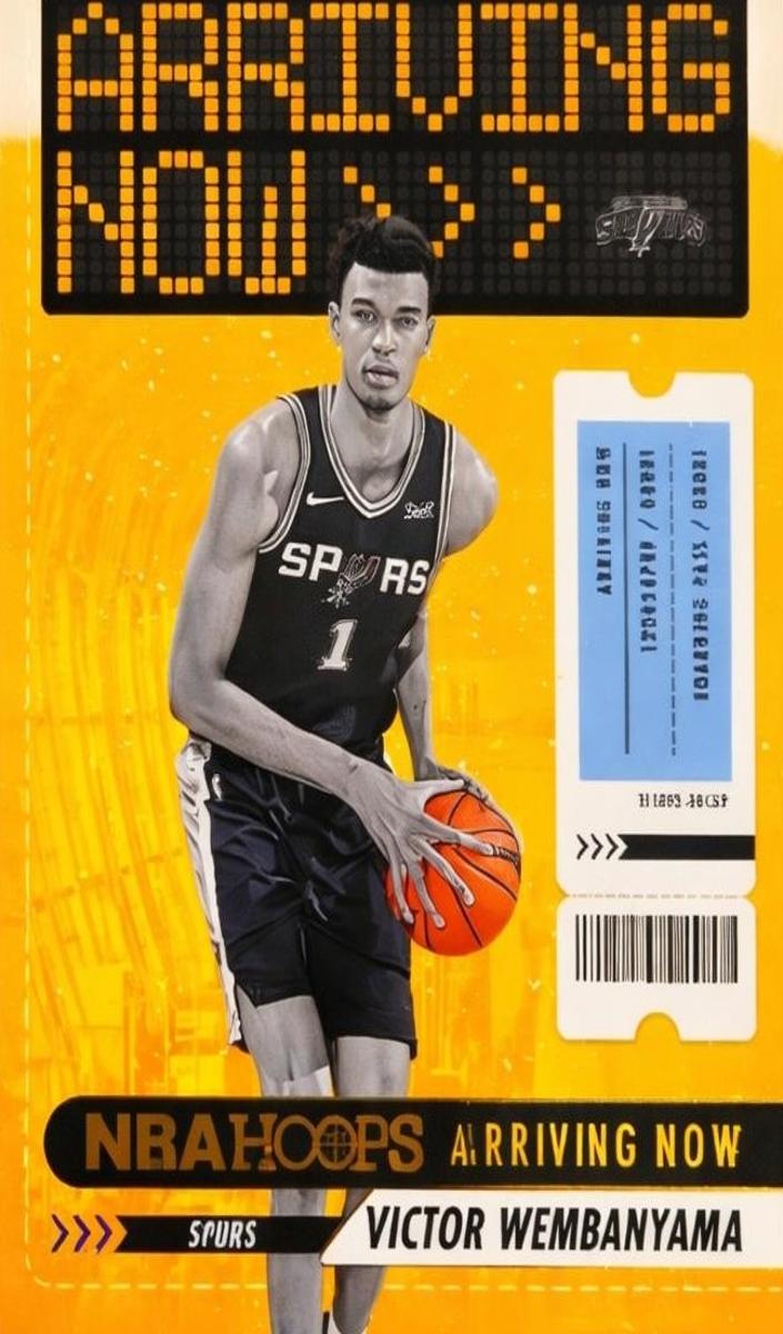 2023 Panini Panini Nba Hoops Arriving Now ARRIVING NOW-WINTER #26 Victor Wembanyama front