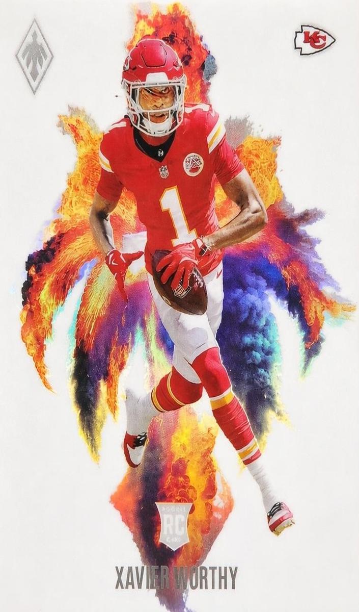 2024 Panini Phoenix Color Blast Xavier Worthy #CB-XWY card