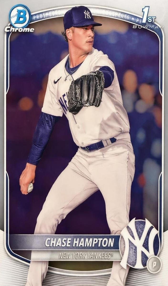 Chase Hampton 2025 Bowman Chrome Prospects card