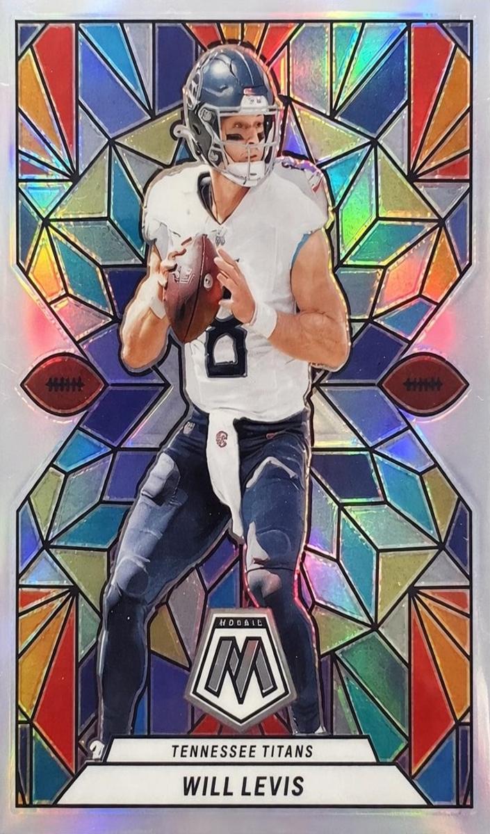 2024 Panini Mosaic Stained Glass Will Levis #SG-12 card
