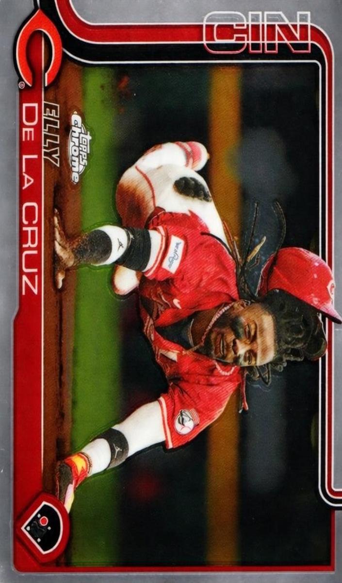 Elly De La Cruz 2025 Topps Chrome Update Baseball card
