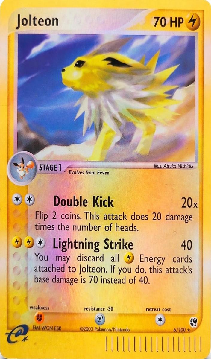 2005 Pokemon EX Delta Species Foil #7 Jolteon front