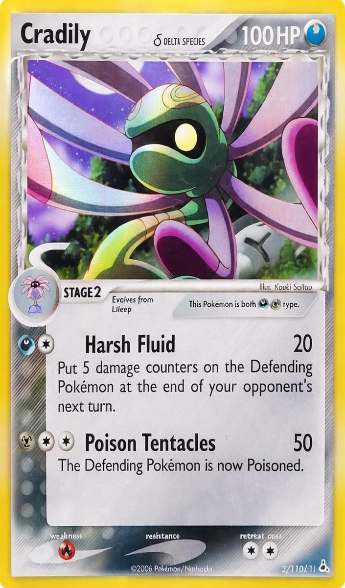 Cradily 2006 Pokemon EX Holon Phantoms