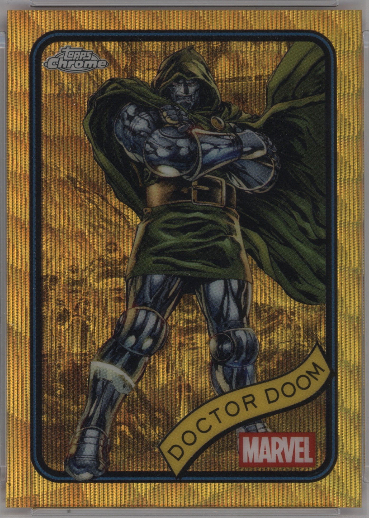 2025 Doctor Doom [Gold Wave Refractor] #148