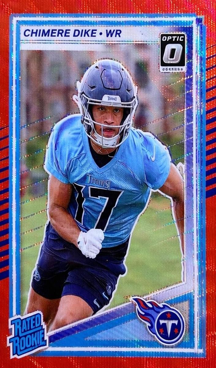 2025 Panini Donruss Chimere Dike [Green Pandora Optic Preview] #387 card