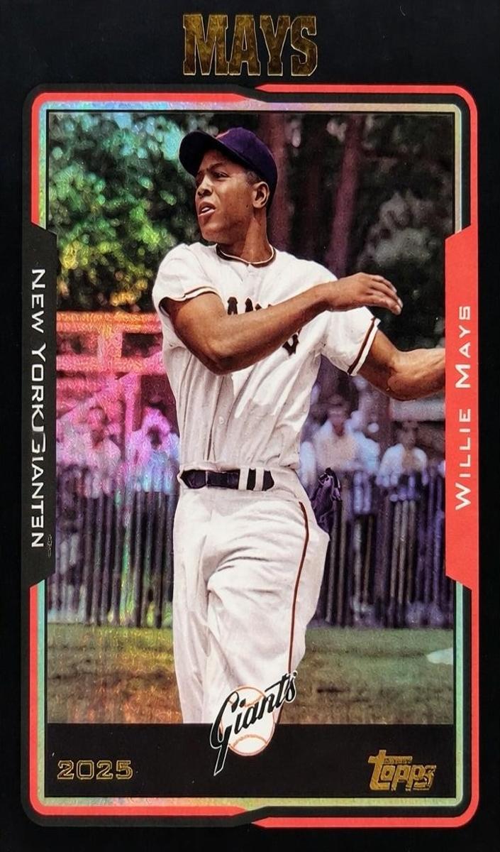 2025 Willie Mays [Black Foilboard] #224
