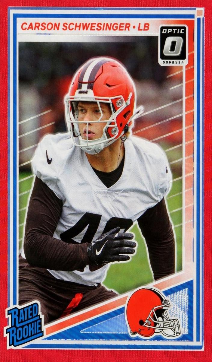 2025 Panini Donruss Carson Schwesinger [Optic Preview] #392 card