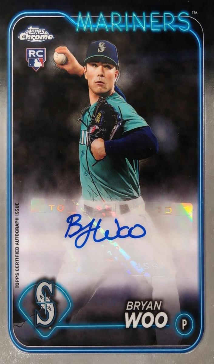 2024 Bryan Woo [Orange Wave Refractor] #AC-BW