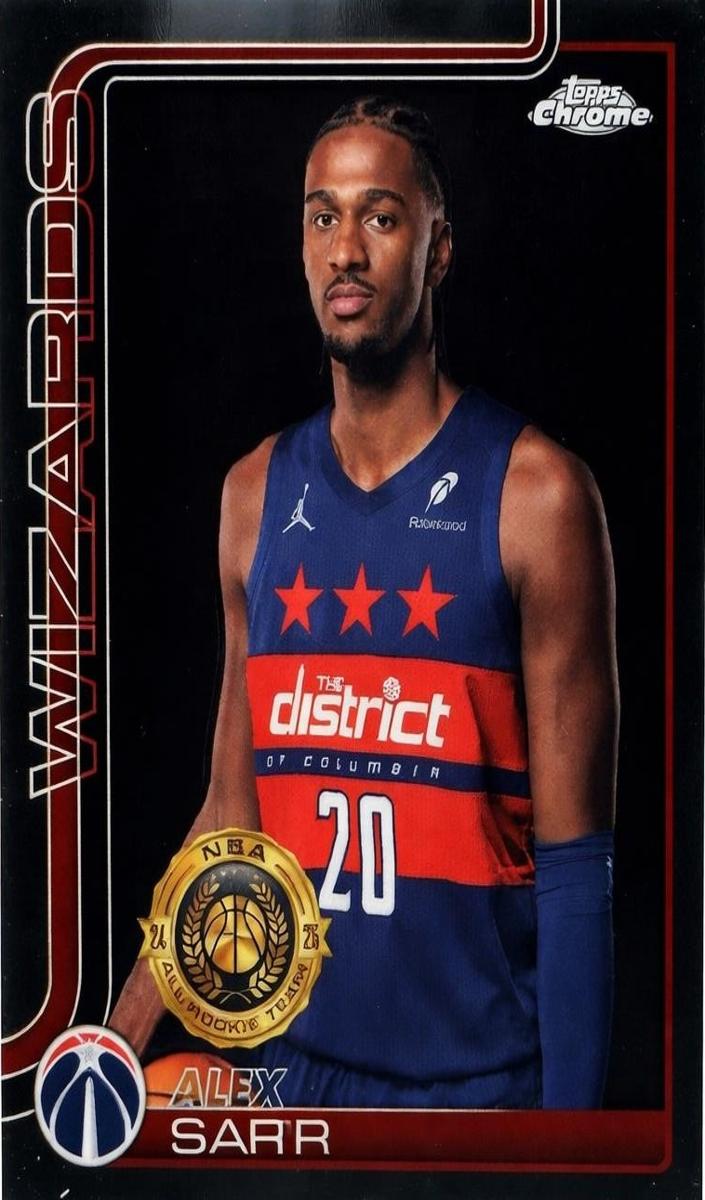 Alex Sarr 2025-26 Topps Chrome Basketball card