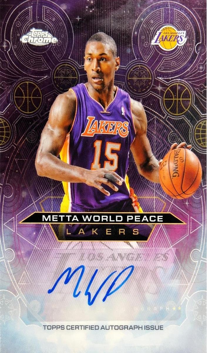 2025 Topps Chrome Metta World Peace #CH-MWP card