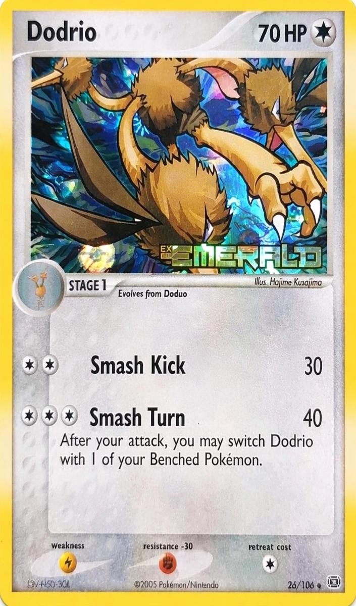 2005 Pokemon Emerald #26 Dodrio front