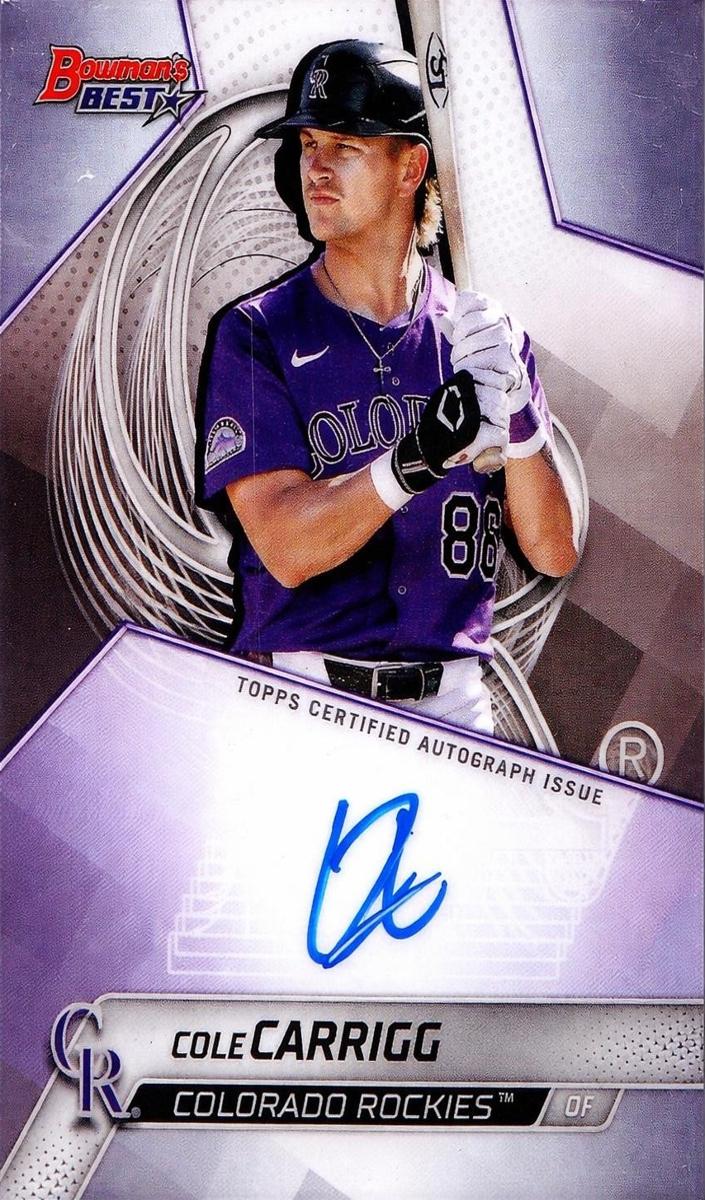 Cole Carrigg 2025 Bowmans Best card