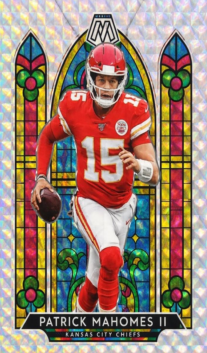 2020 Panini Mosaic Stained Glass Patrick Mahomes II #SG1 card