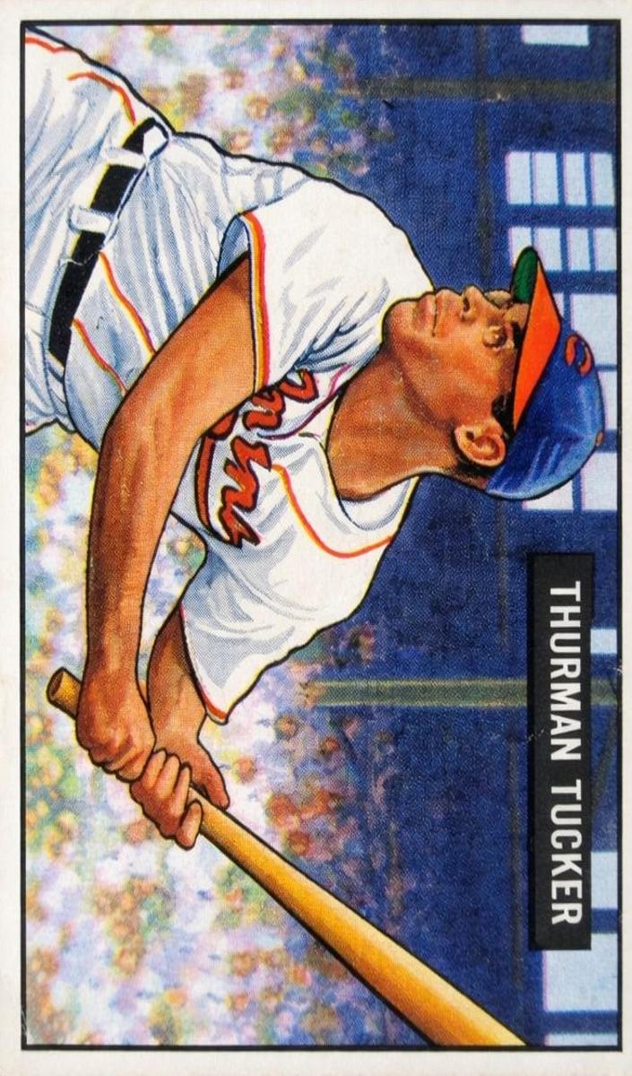1951 Bowman Thurman Tucker #222 card