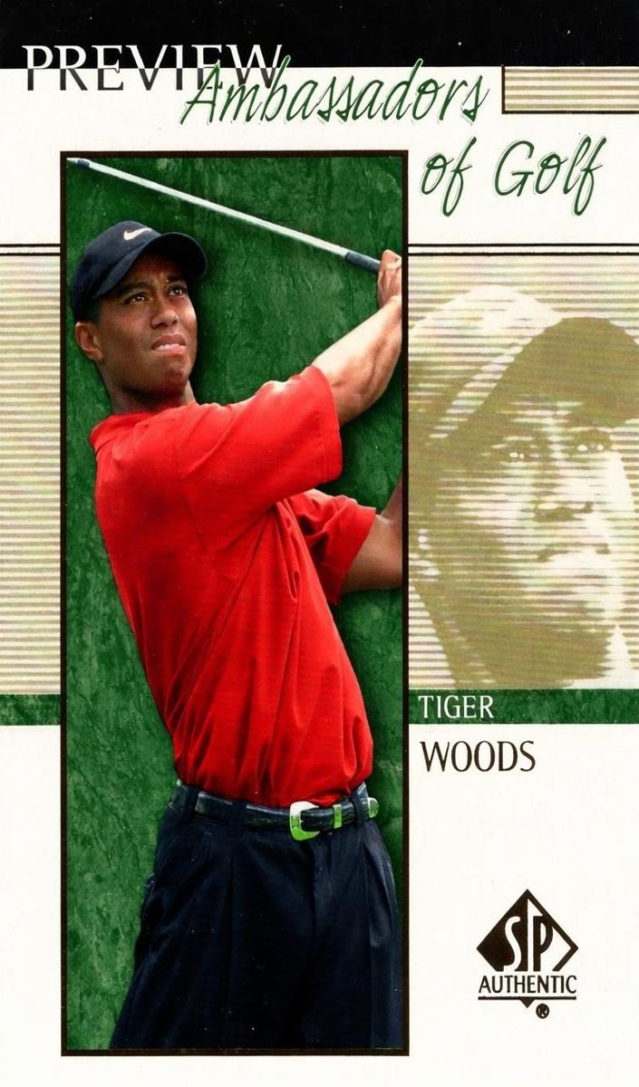 2001 Upper Deck SP Authentic Preview Tiger Woods #51 card