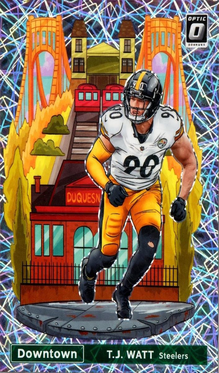 2021 Panini Donruss Downtown T.J. Watt #DT-17 card