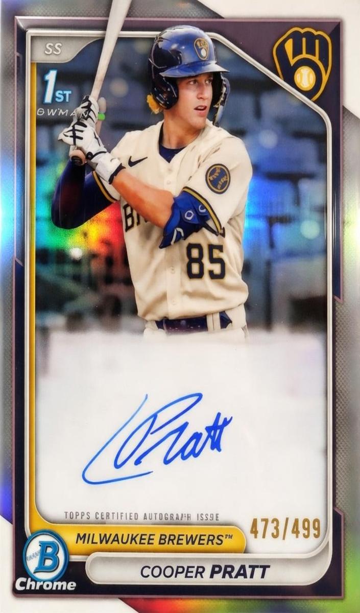 2024 Bowman Bowman Chrome Refractor #CPACPR Cooper front