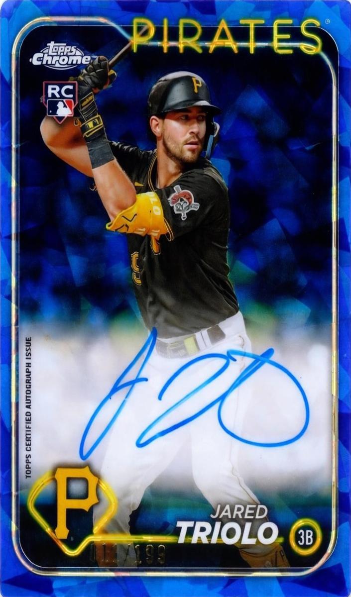 2024 Topps Chrome Sapphire Jared Triolo #CSA-JT card