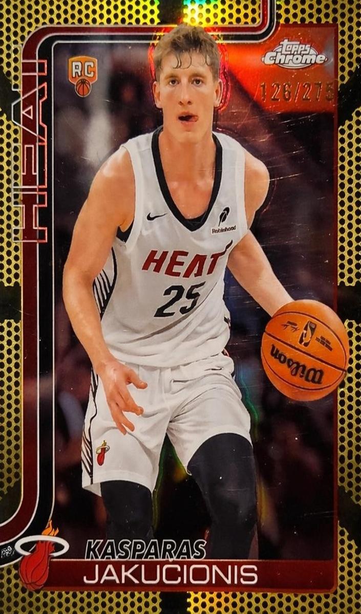 Kasparas Jakucionis 2025-26 Topps Chrome Basketball card