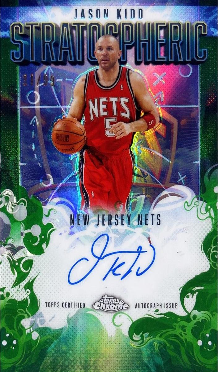 2025 Topps Chrome Stratospheric Signature Jason Kidd #SM-JK card