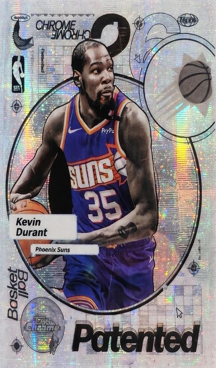 2025 Topps Chrome Patented Kevin Durant #PD-8 card