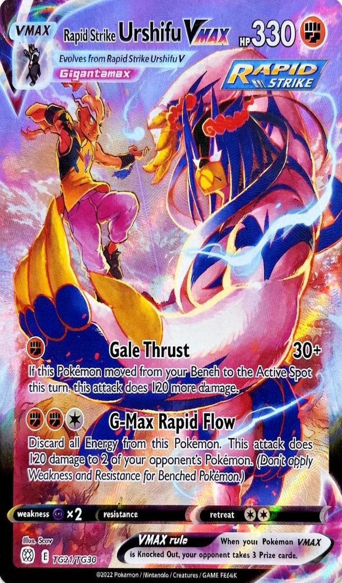 2022 Pokemon Brilliant Stars VMAX #TG21 Urshifu front