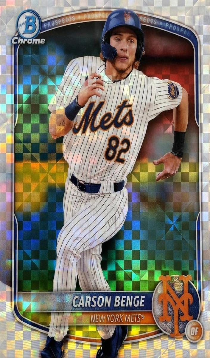 2025 Bowman Chrome Prospects Carson Benge #BCP-108 card