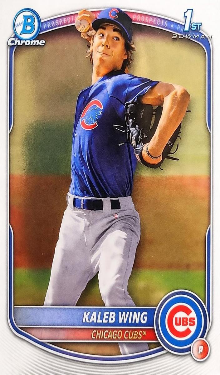 Kaleb Wing 2025 Bowman Draft Chrome card